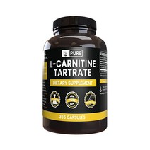 Pure Original Ingredients L-카르니틴 타르트레이트(365 캡슐) 마그네슘 또는 쌀 필러 없음 항상 순수함 실험실 인증, 365 Count (Pack of 1)