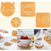 예쁜무늬 나무 냄비받침대, 큰물고기