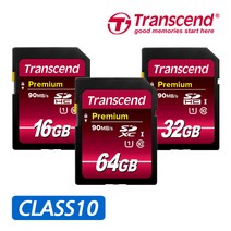 캐논 EOS-750D/760D/770D/M10/M100 디카용 메모리카드, 01.트랜센드 SDHC-16기가