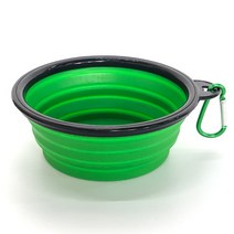 강아지대리석 강아지쿨매트 애견쿨매트 대리석매트 350/1000ml 대형 접이식 개밥 그릇 여행 액세서리 강아지 음식 접시 실리콘 애완 동물 고양이 용기 물병, [01] 350ml, [05] green