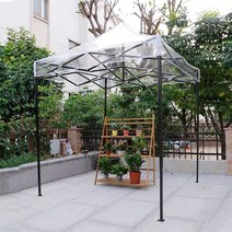 주차천막 야외용 접이식 이동식 자바라 좌판대 쉘터 행사 농막 차고지텐트 가제보 차고지 근로자쉼터 방풍비닐 46 야외 간이 투명 햇빛방 꽃집 정원 네 발 우막 접기 큰 바비큐 방우, 규격 없음, 2x2 강화 블랙 랙