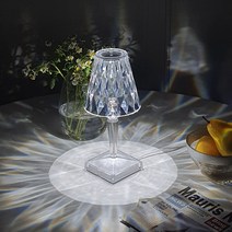 빛이야기 LED 크리스탈 램프 카르텔 조명 스텐드 무드등 단스탠드 파티라이트 단스텐드 예쁜스텐드 미니스탠드 크리스탈스탠드 인테리어스탠드 테이블스탠드 감성캠핑, 02. USB 충전식, 구매안함
