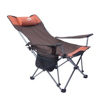 아웃도어 접이식 의자 낚시 의자 휴대용 리클라이너 런치 베드 캠핑 비치 의자, 가을 메이플 오렌지 옥스포드 원단