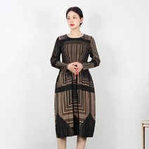 마담플리츠 로시 나염 플리츠 원피스 이세이 주름옷 쭈글이옷 편안한 가을 임부복