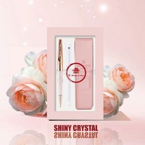 몽크로스 샤이니 크리스탈 세트(케이스+전용심+선물포장+쇼핑백), 로즈골드 크리스탈, 1개