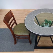 의자매트 바닥보호 소음방지 물세탁 체어매트 먼지없는 사계절 의자 전용 카페트, 차콜