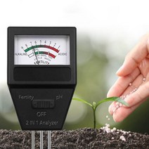 pH미터 pH meter pH측정기2 in 1 토양 비옥도 감지기 질소 인 칼륨 분석기, 1개