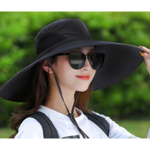 유어오브제 빅사이즈 등산 벙거지모자 남녀공용, 블랙