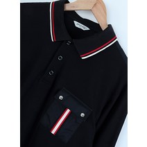 (L)핑 카라 긴팔티셔츠 블랙검정 골프