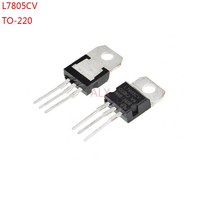 10PCS L7805CT TO-220 전압 조정기 5V 3 단자 레귤레이터, 한개옵션0