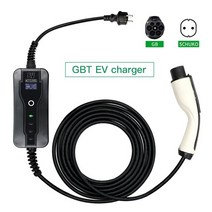 전기차충전기 전기차급속 전기차가정용 전기차완속 충전기16A 유형2, 3.6kw GBT 5m