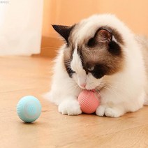 스마트 셀프 무빙 캣볼 고양이 장난감 반려묘 강아지 반려견 동물 놀이 저소음 실내 공놀이 [와치댓], 핑크