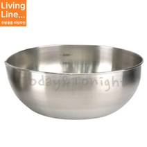 Kitchen 스텐 계량 믹싱볼 베이커리 눈금 용기 측정 1500ml-4000ml 업소용 계량볼, ♡계량 믹싱볼 대-4000ml♡, [ 1개 ]