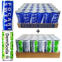 포카리스웨트240ml(30캔) + 데미소다 애플250ml(30캔) 60캔