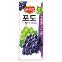 칠성 탕비실 손님대접 가족간식 델몬트 드링크 포도 주스 과즙음료 과일주스 생과일 190ML 48개, 15세트