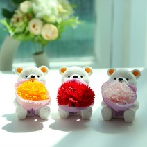 리필향30ml증정 선물하기 좋은! 은혜갚는곰돌이 방향제, 빨간꽃_로즈