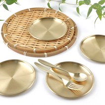 한쿡스 티타늄 원형접시 140mm, 4개입