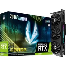 ZOTAC Gaming GeForce RTX™ 3080 Trinity OC LHR 10GB GDDR6X 320비트 19Gbps PCIE 4.0 게이밍 그래픽 카드 IceStorm, 1개