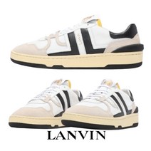 랑방 남성 화이트 블랙 라인 CLAY TOP 스니커즈