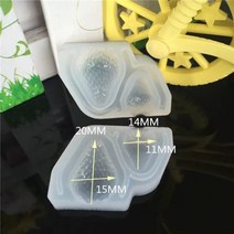 과일 딸기 실리콘 금형 퐁당 초콜릿 젤리 케이크 만들기 도구 DIY 석고 클레이 레진 아트 장식, 3