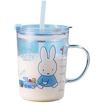 블루보틀 써모스 보온 보냉 스테인레스 진공 텀블러 미피 빨대컵 11.8 fl oz (350 ml) 내열유리 계량뚜껑 머그 선물 귀여운 커피잔 차 주스컵 유리컵 어른 아이 학교, 350ml, 외국인
