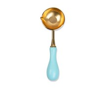 3D 양각 왁스 스탬프 헤드 빈티지 공예 씰링 카드 DIY 결혼식 초대장 선물 포장 스크랩북, 02 blue spoon