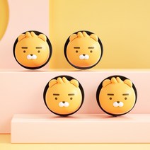 카카오프렌즈 자동차 마스크 이어폰 걸이 거치 수납 귀여운 캐릭터 여성차량용품 꾸미기 장식 피규어, 라이언