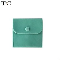 벨벳 주얼리 보관 파우치 귀여운 목걸이 핸드 미니 팔찌 반지 정리함 선물 가방 홀더, 10x10cm, GREEN