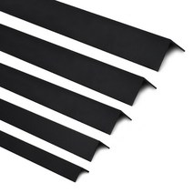 알루미늄 ㄱ자 코너몰딩 블랙(2.4M) 5EA묶음 재료분리대 타일 비드 꼼꼼이, 15mm X 5EA