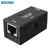 POE EXTENDER 익스텐더 확장 카메라 네트워킹용 이더넷 인젝터 스플리터 벽 통한, 흰색 두