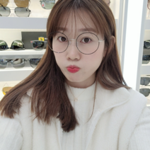 동글이안경 MADE IN KOREA 도수렌즈가공가능 보호용CR39렌즈 또는 블루라이트차단렌즈옵션선택가능