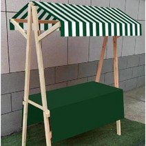 플리마켓매대 행사 접이식 이동식 판매대 펜트리 매대 진열대, 진그린화이트(150x60cm)