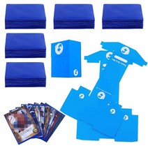 DeELF Panda Card Sleeves 500 ct TCG MTG 카드 슬리브 벌크 데크 프로텍터 표준 카드 슬리브 코드 매직 더 게더링 포켓몬 및 수집용 게임 카드, Blue