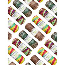1.0mm 65m 멀티컬러 밤부실 대나무끈 대나무실 밤부끈 밤부실 (5컬러), 5.Taffy