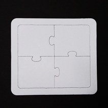 지은아트 종이퍼즐 모음 하트 별 원형 사각 퍼즐판, 종이퍼즐:사각 4P