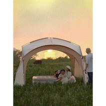 돔쉘터 텐트 에어텐트 피크닉 캠핑 쉘터 그늘막, 돔커튼 (에그쉘 컬러)