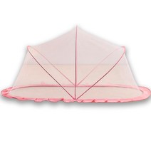 매직슬립 원터치 아기 모기장 유아용 신생아용 침대 텐트형, 베이비핑크