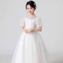 벨라 아동어린이 콩쿨 연주회 화동 여아 롱드레스 (상품번호 BP 3943) 화이트