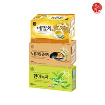 송원 현미녹차 100T +누룽지둥굴레차 100T +메밀차 80T