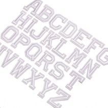 MZ DIY 알파벳 와펜 26종세트 열접착 리폼왕 자수패치, 상세페이지 참조, 상세페이지 참조