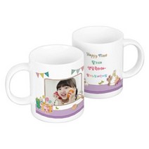 생일 디자인3 어린이집 생일 돌잔치 결혼식 답례품 부모님 생신선물 자취 집들이 신혼 만들기 만원이하 의미있는 이쁜 컵 세트 포토컵 사진컵