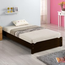 침대생각 일반형 침대 세트 침대프레임 매트리스 1인가구 원룸가구 기숙사침대, 월넛_서랍형