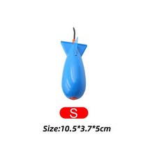 낚시거치대 선상낚시거치대 Sml 잉어 낚시 로켓 피더 스팟 폭탄 플로트 미끼 홀더 스포브 펠렛 위치 기어 액세서리, Blue S