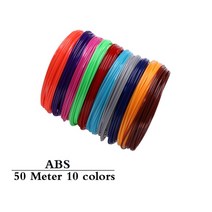 3D 프린터 PL BS 1.75mm 필 멘 트 세트 3d 펜 1020 롤 여러 가지 빛깔의 색상 3 D 재료 DIY 학교 드로잉에 냄새 안전 플스틱 없음, [01] BS 50M 10 Clr