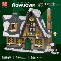 프리패브주택 모듈러 어 빌딩 블록 유 왕 스마스 캐빈 선물 퍼즐 조립 완구 16049, [01] 스마스 하우스16049