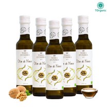 투오가닉 유기농 호두오일 호두씨 호두기름 냉압착 100% 비정제 250ml, 3병+2병