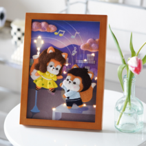 여행선 양모펠트 명화 액자 명작 DIY 키트 집콕 취미 퀼트 만들기 패키지, 2. 가위손