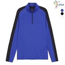 LPGA 남성 소매 배색 반짚업 티셔츠 L183TS100P