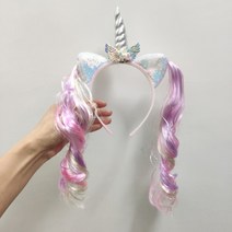유니콘 머리띠 bj 스트리머 개인방송 소품 악세서리 생일 엽기 파티, B