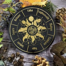 강화마루 펫마루 테크타일 10cm 검은 나무 Dowsing 보드 데크 진자 타로 오라클 위자 제단 용품 점술 메시, 25 10CM